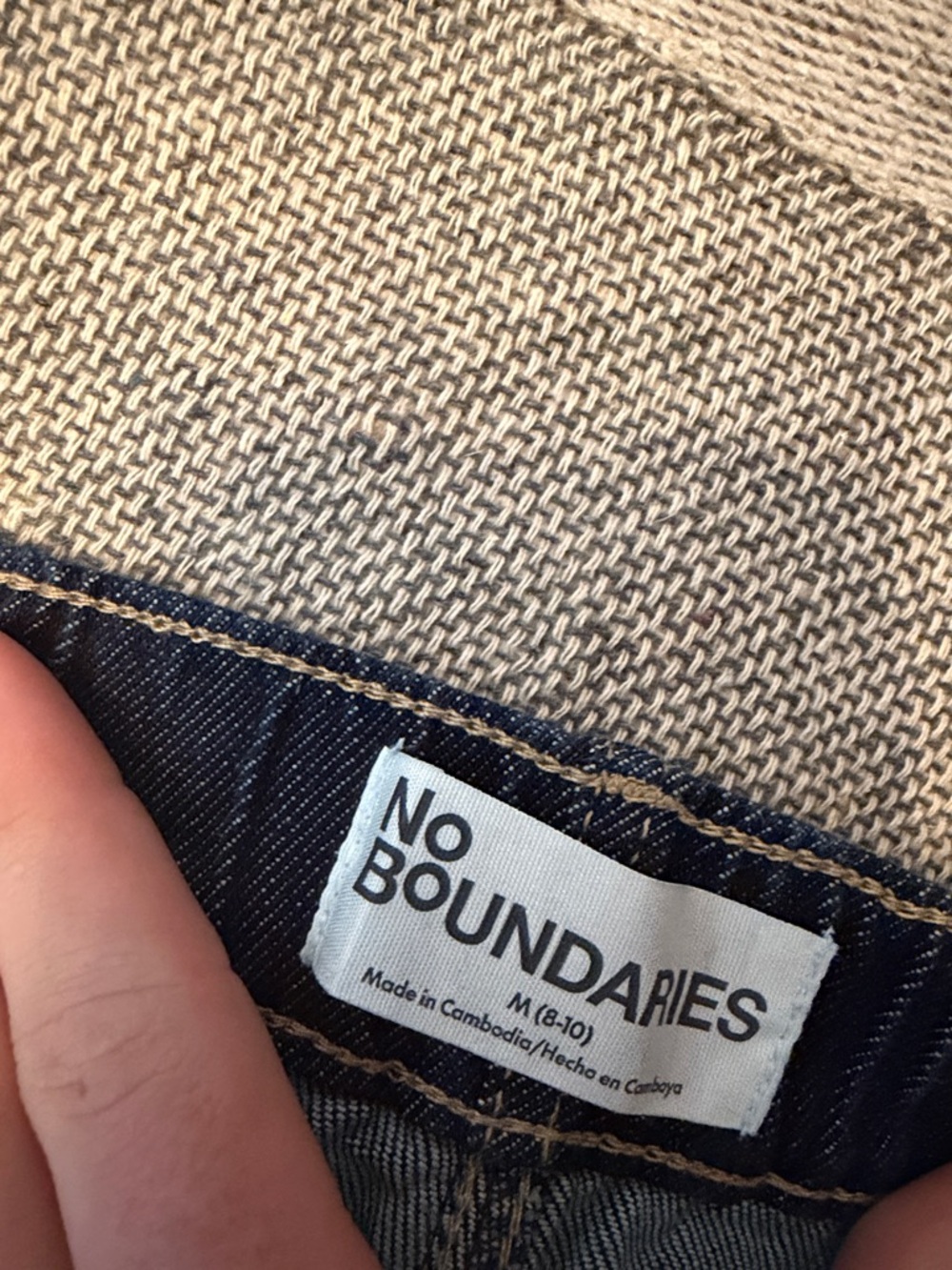No Boundaries Dark Blue Wide-Leg High-Rise Jeans - Picture 2 of 5